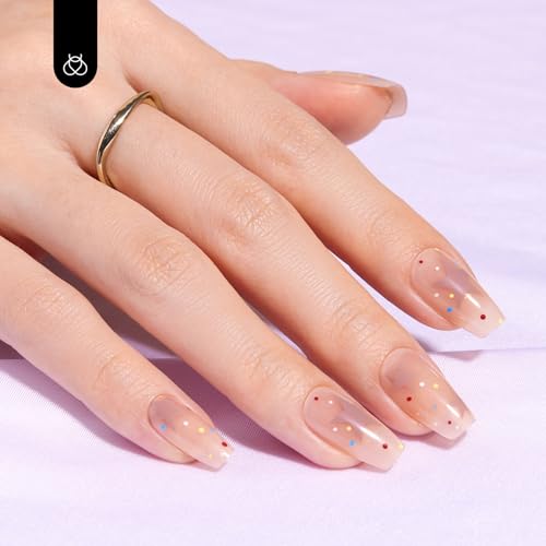 24-Piece White and Grey Acrylic Nails Set for Trendy Manicure and Nail Art - Image 7