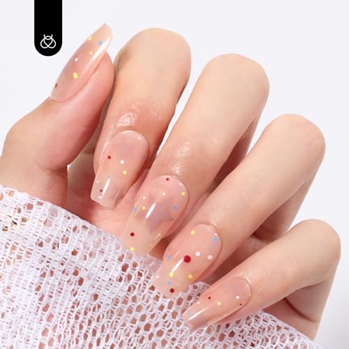 24-Piece White and Grey Acrylic Nails Set for Trendy Manicure and Nail Art - Image 8