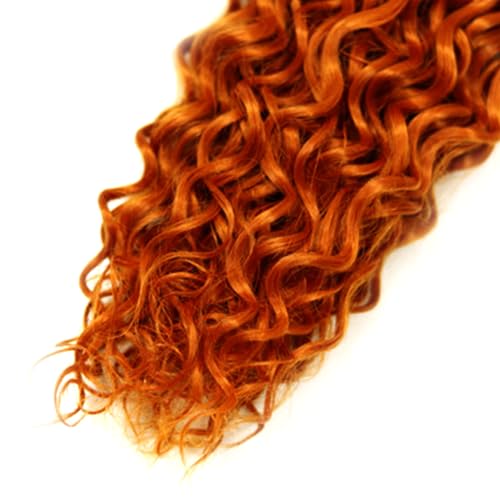 26 28 30 Inch Brazilian Remy Ginger Water Wave Human Hair Bundles - 3 Orange Pieces - Image 6