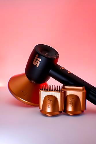 Supreme Trimmer Hair Dryer Negative Ion 110,000 RPM | Fast Drying & Low Noise Blow Dryer 1400W Brushless Motor | Magnetic Attachments, 3 Heat & 3 Speed Settings + Cool Shot | SHD347 Black - Image 8