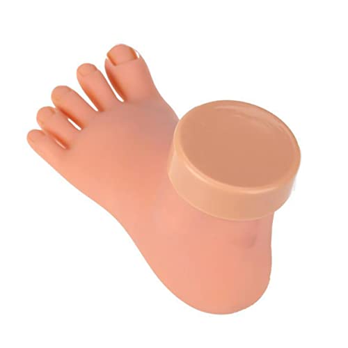 FRCOLOR Pedicure Tools for Feet Mannequin Manicure Tools Foot Fake Foot Nail Art Foot Bendable Practice Tools Nail Feet Soft Feet Pedicure Tools Silicone Practice Foot for Acrylic Nails - Image 3