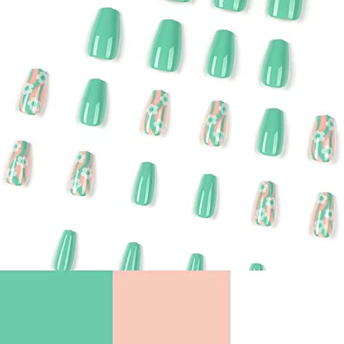 Short Gel Acrylic Nails Set, 24 Nails, Instant Manicure, Durable Wear, Chic Style - Image 2