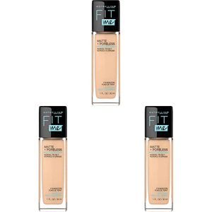 Maybelline Fit Me Matte + Poreless Liquid Foundation 30ml Porcelain Light with Cool Undertones