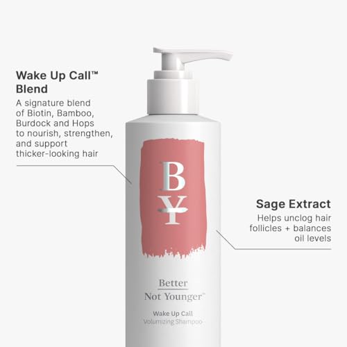 Better Not Younger WAKE UP CALL Hair Thickening Spray made with Biotin, Bamboo, Burdock and Hops - Volumizing Hairspray for Women Over 40, 6 oz - DUO Bundle - Image 2