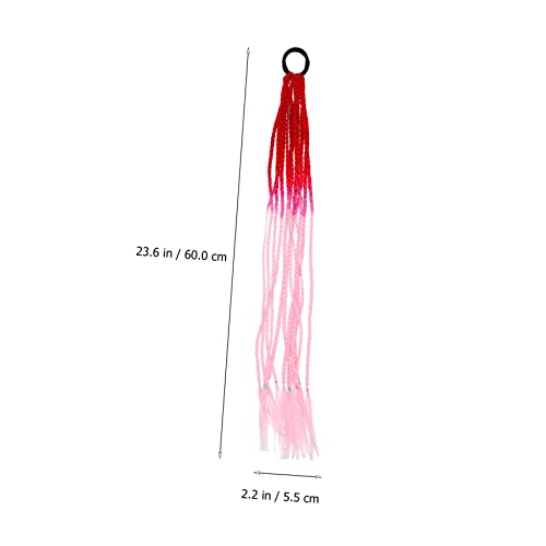 NOLITOY Ponytail Women's Hairstyle Decor Curly Wig Crochet Hook Curly Human Hair Wig Afro Wigs Braid Weave Decor Hairpiece Premium Hairpiece Hip Hop Headband Hair Piece Decorate Miss Silk - Image 2