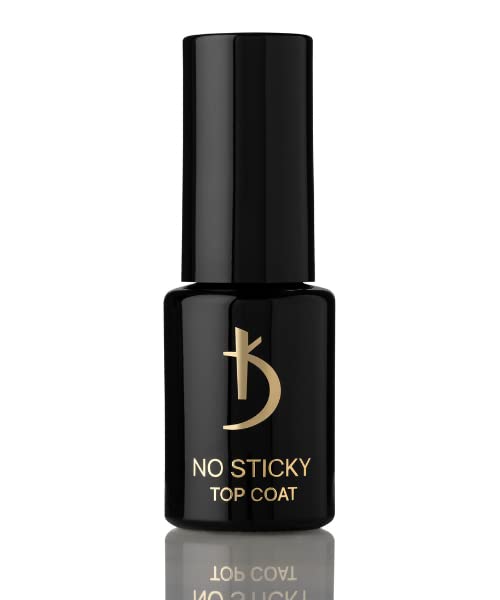 Kodi Professional SET 2in1 Rubber BASE 12ml. (0.4 Fl Oz) + NO STICKY TOP 12ml. Without sticky layer. (0.4 Fl Oz) Clear Base/Improved Brush/Gel Coat LED/UV Nail Polish Soak Off - Image 3