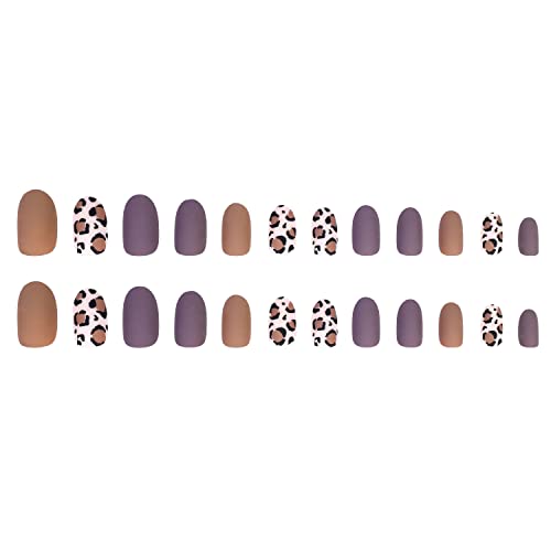 Elegant Chic Short Matte Acrylic Nail Design Kit 24 Pieces - Image 4