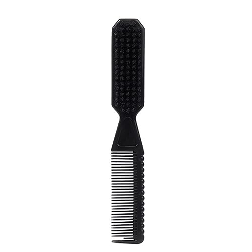 Professional Double-Sided Hair Cleaning Brush with Soft Bristles and Ergonomic Plastic Handle - Image 8