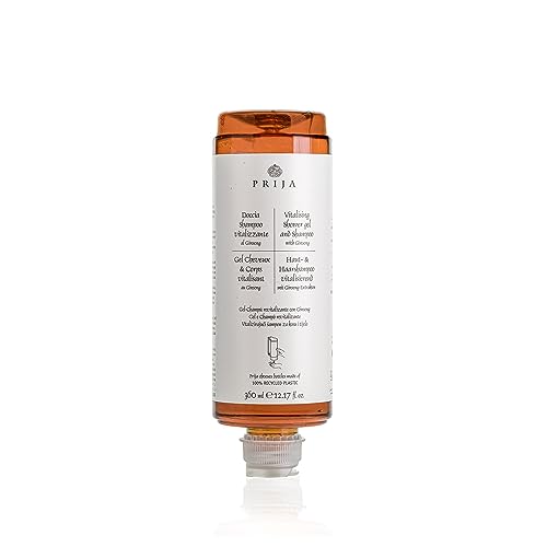 Prija Vitalising Shower Gel and Shampoo Dispenser Cartridge 12.17 Fl Oz 18 Pack