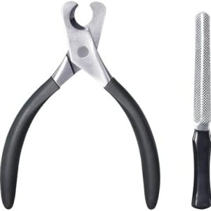 Sharp Stainless Steel Cat Nail Clippers and Trimmer with Built-in Nail File