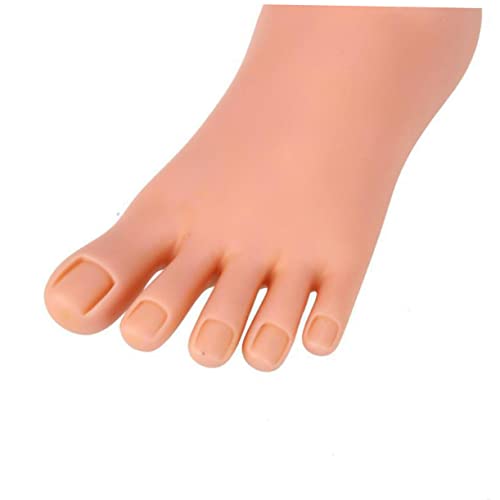 FRCOLOR Pedicure Tools for Feet Mannequin Manicure Tools Foot Fake Foot Nail Art Foot Bendable Practice Tools Nail Feet Soft Feet Pedicure Tools Silicone Practice Foot for Acrylic Nails - Image 7