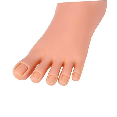 FRCOLOR Pedicure Tools for Feet Mannequin Manicure Tools Foot Fake Foot Nail Art Foot Bendable Practice Tools Nail Feet Soft Feet Pedicure Tools Silicone Practice Foot for Acrylic Nails - Image 5