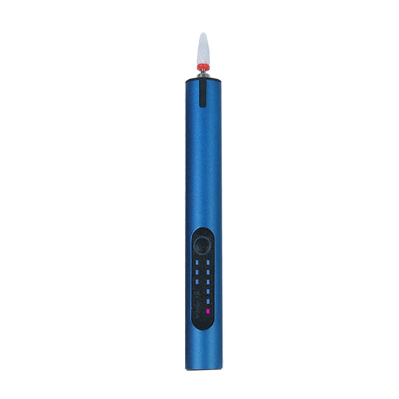 Nail Drill with LED Nail Lamp for Acrylic Nail Professional Portable Cordless Electric Nail Drill, Rechargeable Professional Nail File Manicure Pedicure Machine for Home Use (Dark Blue) - Image 2