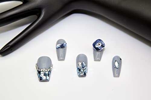 24 Piece Set Clear Acrylic Nails for a Stunning Transparent Manicure Durable Quality - Image 4