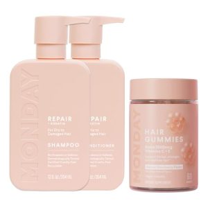 Nourishing Strawberry Infused Hair Conditioner 12 oz for Shiny, Healthy Strands