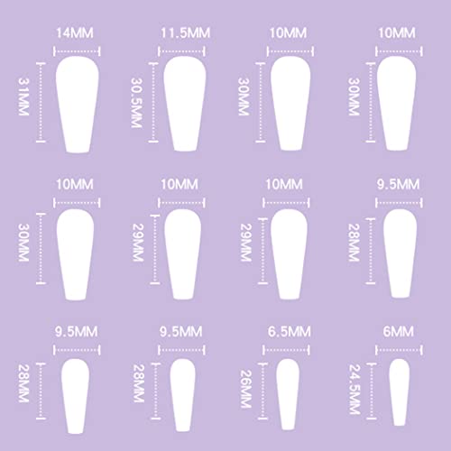 Trendy Pink Coffin Acrylic Nails - Image 3