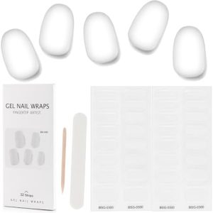Kalolary 32-Piece Waterproof Gel Nail Polish Strips Kit with Nail File and Stick