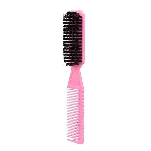 Professional Double-Sided Hair Cleaning Brush with Soft Bristles and Ergonomic Plastic Handle - Image 5