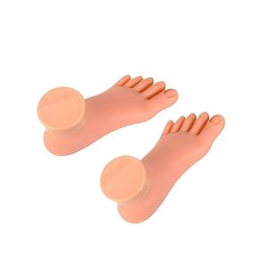 FRCOLOR Pedicure Tools for Feet Mannequin Manicure Tools Foot Fake Foot Nail Art Foot Bendable Practice Tools Nail Feet Soft Feet Pedicure Tools Silicone Practice Foot for Acrylic Nails