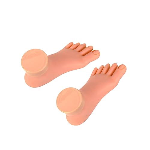 FRCOLOR Pedicure Tools for Feet Mannequin Manicure Tools Foot Fake Foot Nail Art Foot Bendable Practice Tools Nail Feet Soft Feet Pedicure Tools Silicone Practice Foot for Acrylic Nails