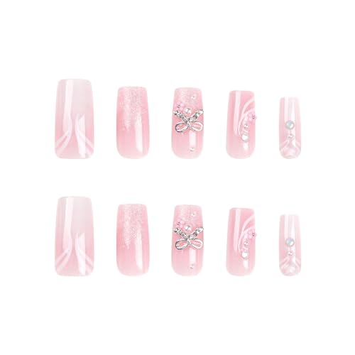 **24-Piece Natural Stick-On Nails for Effortless Application and Chic Style** - Image 3