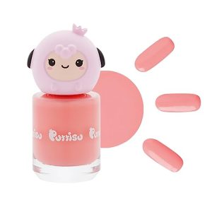 Color Pang Pang Nail Polish High-Gloss, High-Color Sticker Type Water-Based, Peelable, Non-Toxic (Color - Making Me Blush)