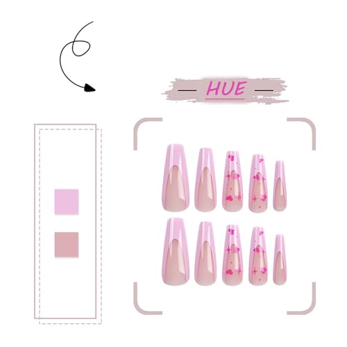 24-Piece Coffin-Shaped Stick-On Nails for Effortless DIY Manicures and Chic Nail Art - Image 8