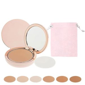 Flawless Coverage Cream Concealer Powder Foundation - 0.35 oz Natural Finish