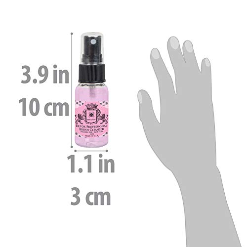 SHANY DETOX Professional Makeup Brush and Sponge Shampoo, Brush Cleanser, Removes dirt, Makeup from brushes and Sponges - Paraben Free, Vegan, Cruelty Free - Instant Dry - 1oz - Image 4