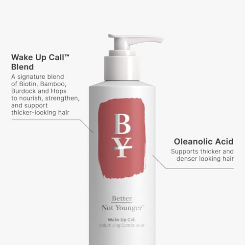 Better Not Younger WAKE UP CALL Hair Thickening Spray made with Biotin, Bamboo, Burdock and Hops - Volumizing Hairspray for Women Over 40, 6 oz - DUO Bundle - Image 3