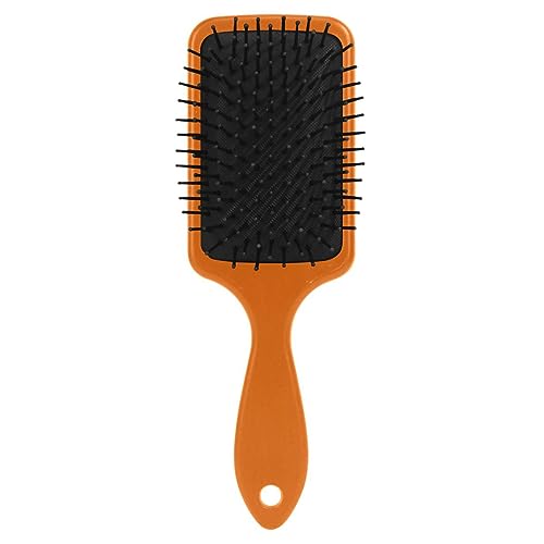 Burnt Orange Cushion Hair Comb, Hair Detangler Brush, Healthy Hair Brush, Long Handle Air Cushion Brush - Image 2