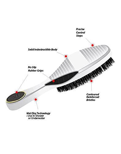 13-Inch Fork Hair Brush for Effortless Detangling and Styling, Durable Bristles - Image 2