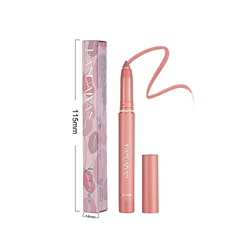 Mattes Velvet Lipstick Pencil Lip Liner Non Fading Non Stick Cup Lipstick Pencil Lip Liner Lipstick Suitable For Ladies Lipstick Gift Womens Halloween Makeup (F, One Size) - Image 6