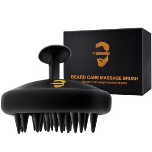 Beard Brush for Men, Silicone Beard Scrubber, Deep Cleans, Hair & Beard Exfoliator Helping Beard Shampoo Better Clean the Beard, Good Helper for Beard Oil - Eco & Reusable