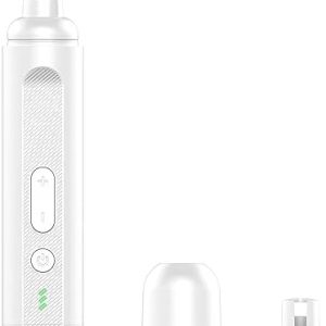 Dog Nail Grinder, Quiet Pet Nail Trimmer, 3 Speed Cordless and Rechargeable Grooming Kit for Large Medium Small Dogs and Cats (White)