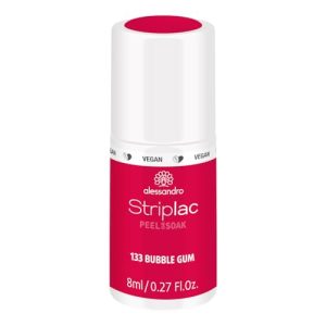 alessandro Striplac Peel or Soak Nail Polish - Long Lasting Wear - Quick Drying Time - Offers a Variety of Colors - Delivers Professional Results - Vegan - Cruelty Free - Bubble Gum - 0.27 oz