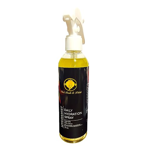 Vital Roots & Petals - HydraMist Daily Hydration Spray, hair spray, rose water hair spray, hair follicle strengthening, shiny hair product, hair texture improvement, antioxidant hair care