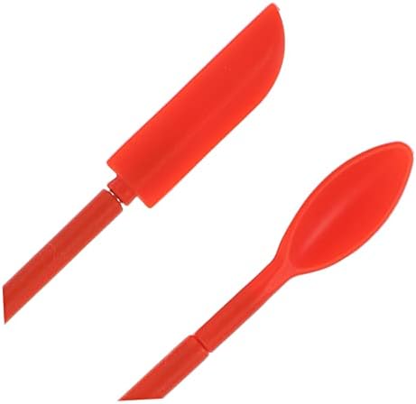 3 Sets Silicone spatula digging spoon body wax spatula jar spatula cheese spatula face cream spatula eye cream applicator butter Sauce Scraper silicone spoon long handle - Image 4