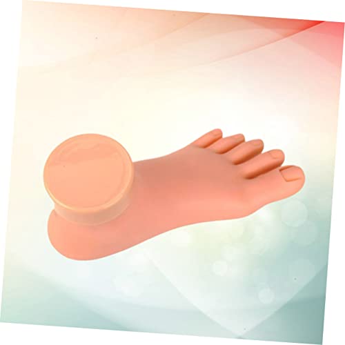 FRCOLOR Pedicure Tools for Feet Mannequin Manicure Tools Foot Fake Foot Nail Art Foot Bendable Practice Tools Nail Feet Soft Feet Pedicure Tools Silicone Practice Foot for Acrylic Nails - Image 4