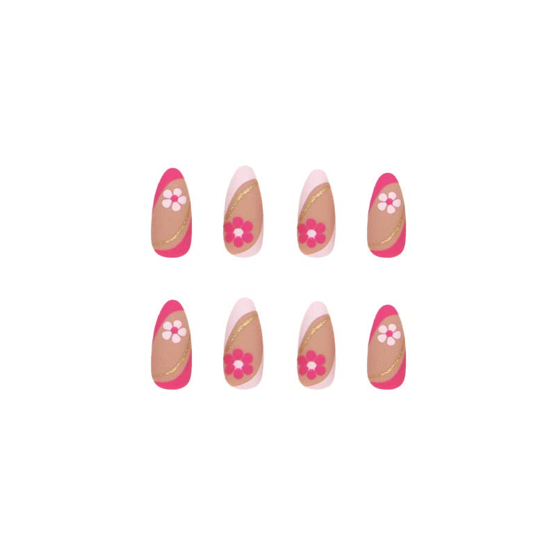 Boho-Inspired Acrylic Nail Designs Set for Creative Nail Art Enthusiasts - Image 3