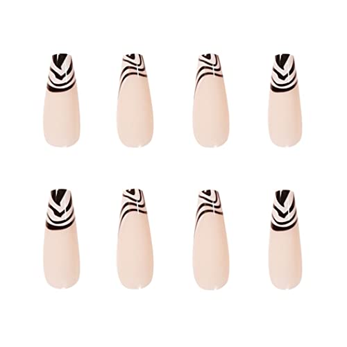 Trendy Pink Coffin Acrylic Nails - Image 2