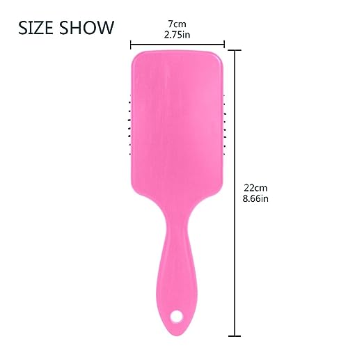 Hot Pink Air Cushion Comb, Paddle Brush, Combs for Women Curly Hair, Travel Hair Brush - Image 3