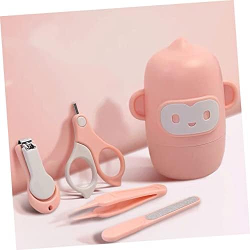 BESTonZON Baby Stuff 1 Set Baby Nail Scissors Newborn Nail Trimmer Cute Nail Clippers for Newborn Babies Newborn Boy Essentials Toddler Necessities Baby Needs Nail File Baby Girl Abs Pink - Image 9