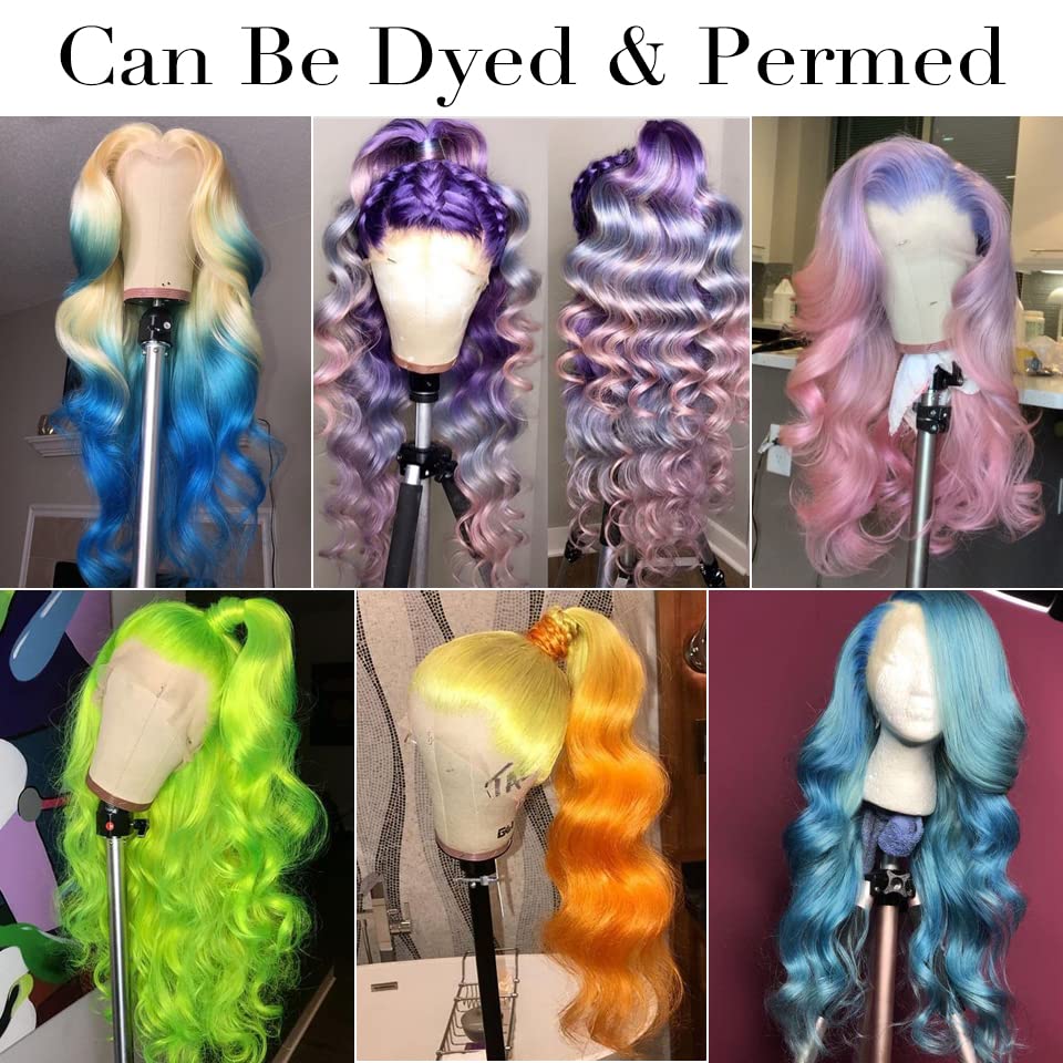 32 Inch 613 Lace Front Wig Human Hair, 13x4 Body Wave, Blonde Lace Front Wigs | Pre-Plucked with Baby Hair | 613 HD Lace Frontal Wig | Brazilian Virgin Human Hair | 180% Density Wigs - Image 6