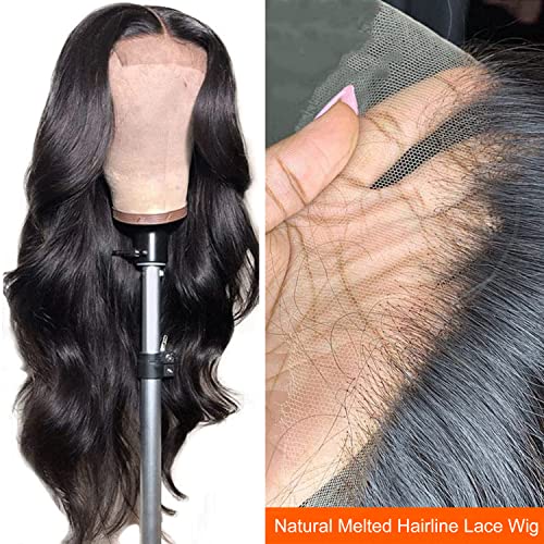 32 Inch Body Wave 150% Density Glueless Lace Front Human Hair Wigs for Black Women - Image 2