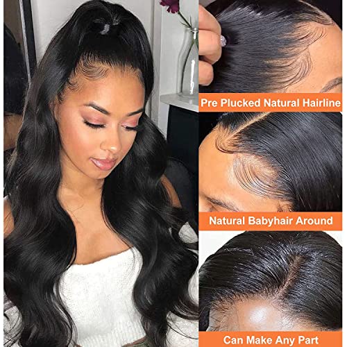 32 Inch Body Wave 150% Density Glueless Lace Front Human Hair Wigs for Black Women - Image 6