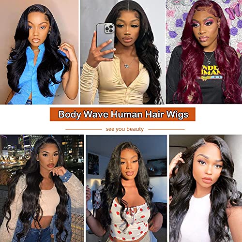 32 Inch Body Wave 150% Density Glueless Lace Front Human Hair Wigs for Black Women - Image 7