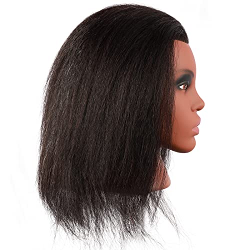 Realistic Long Human Hair Mannequin Head for Professional Styling Practice - Image 4