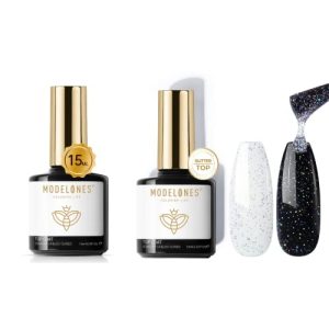 15ml Shimmer Nail Polish Top Coat for Long-Lasting Shine and Protection
