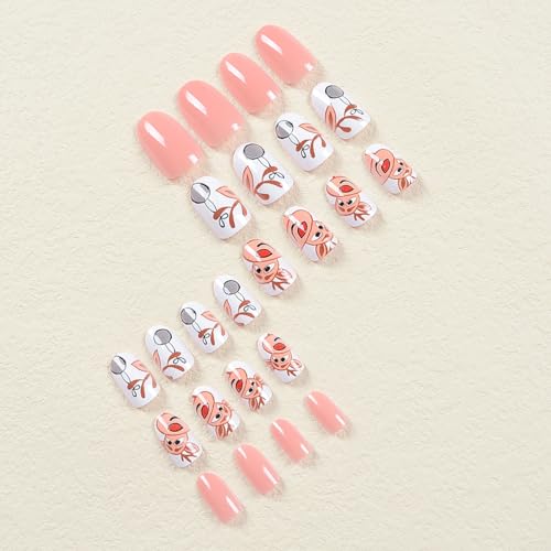 Festive Reindeer Acrylic Nail Art Set for Beautiful Holiday Nail Designs - Image 3